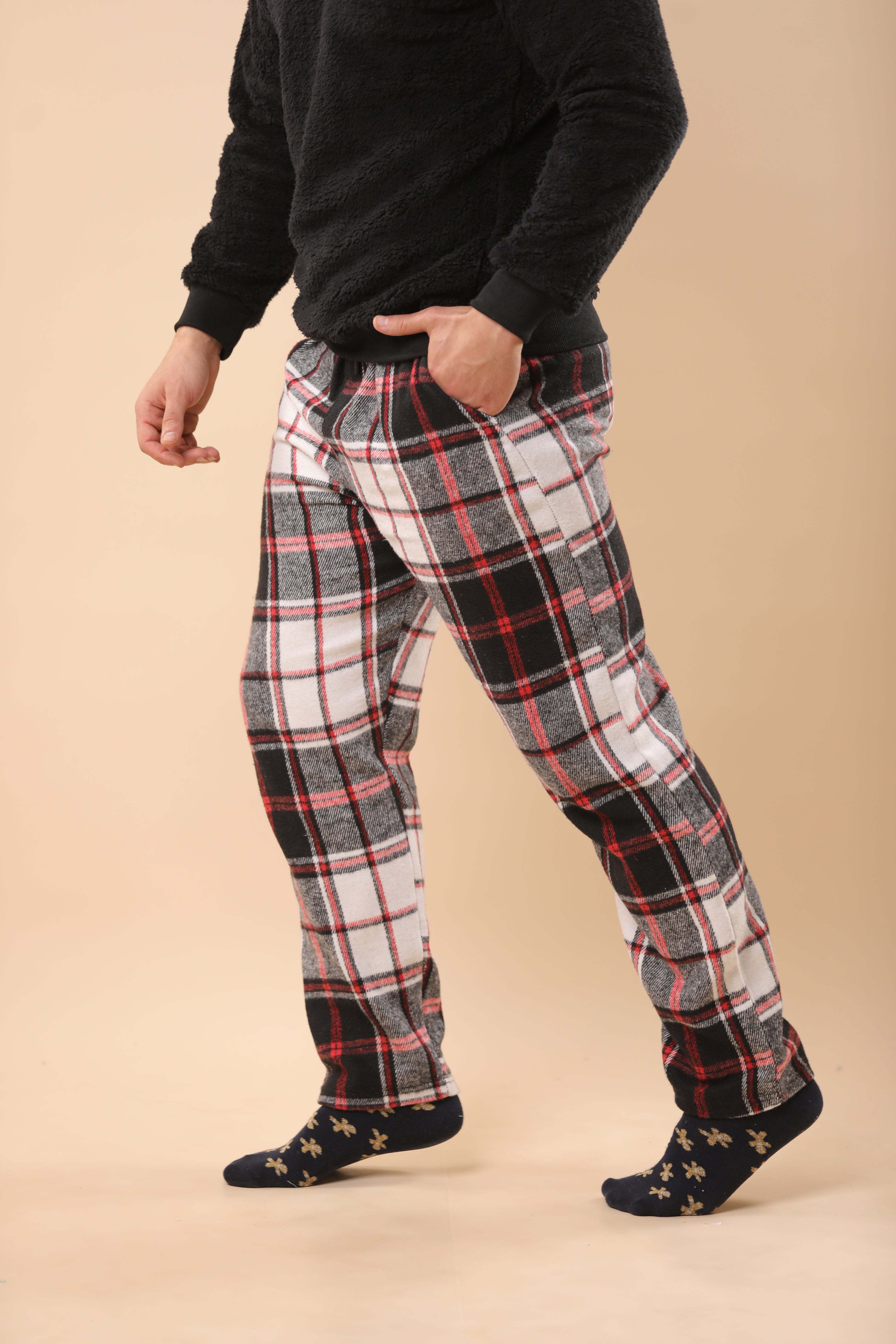 Christmas Red & Black Plaid PJs 4