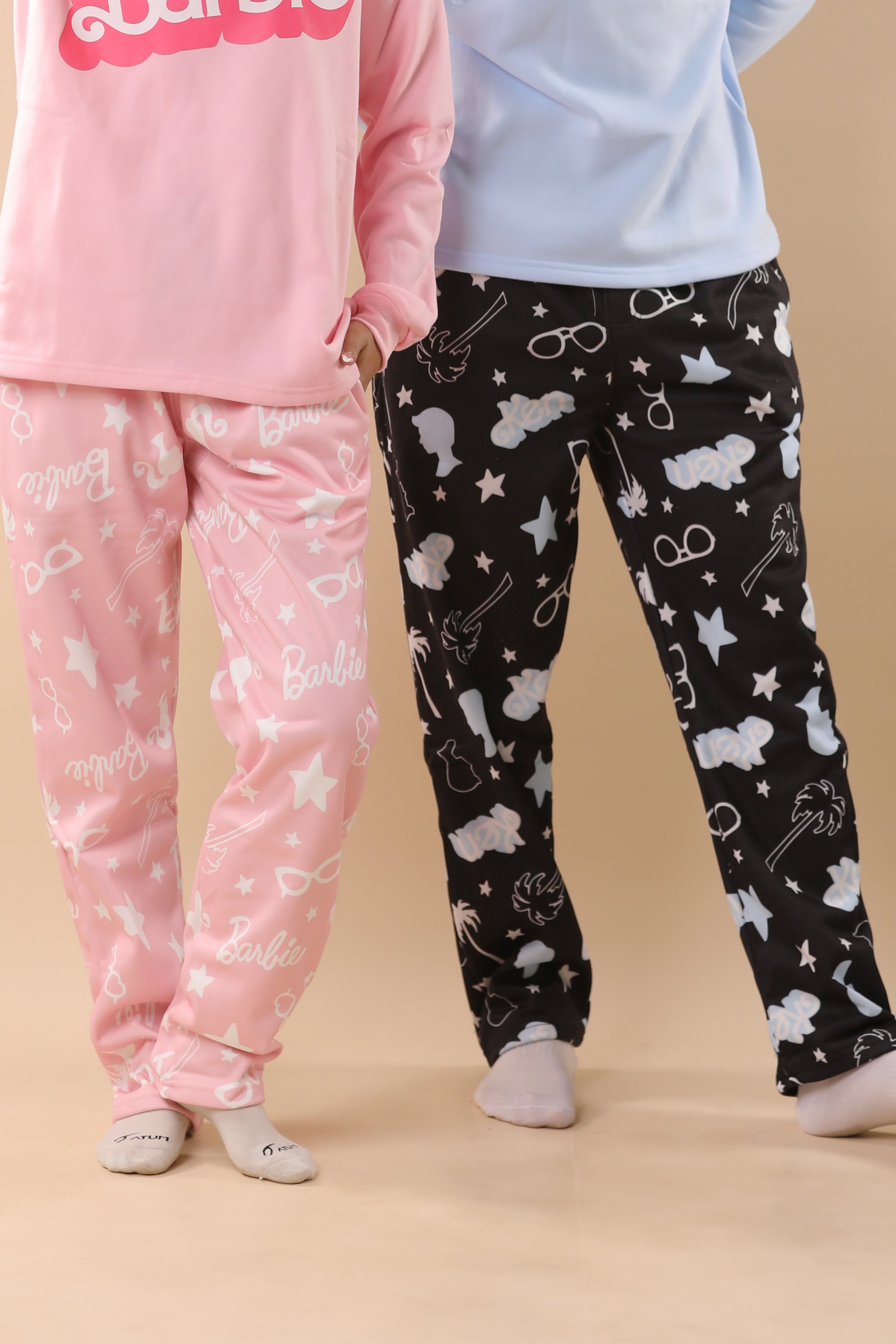 Ken & Barbie Printed PJs Couple Set