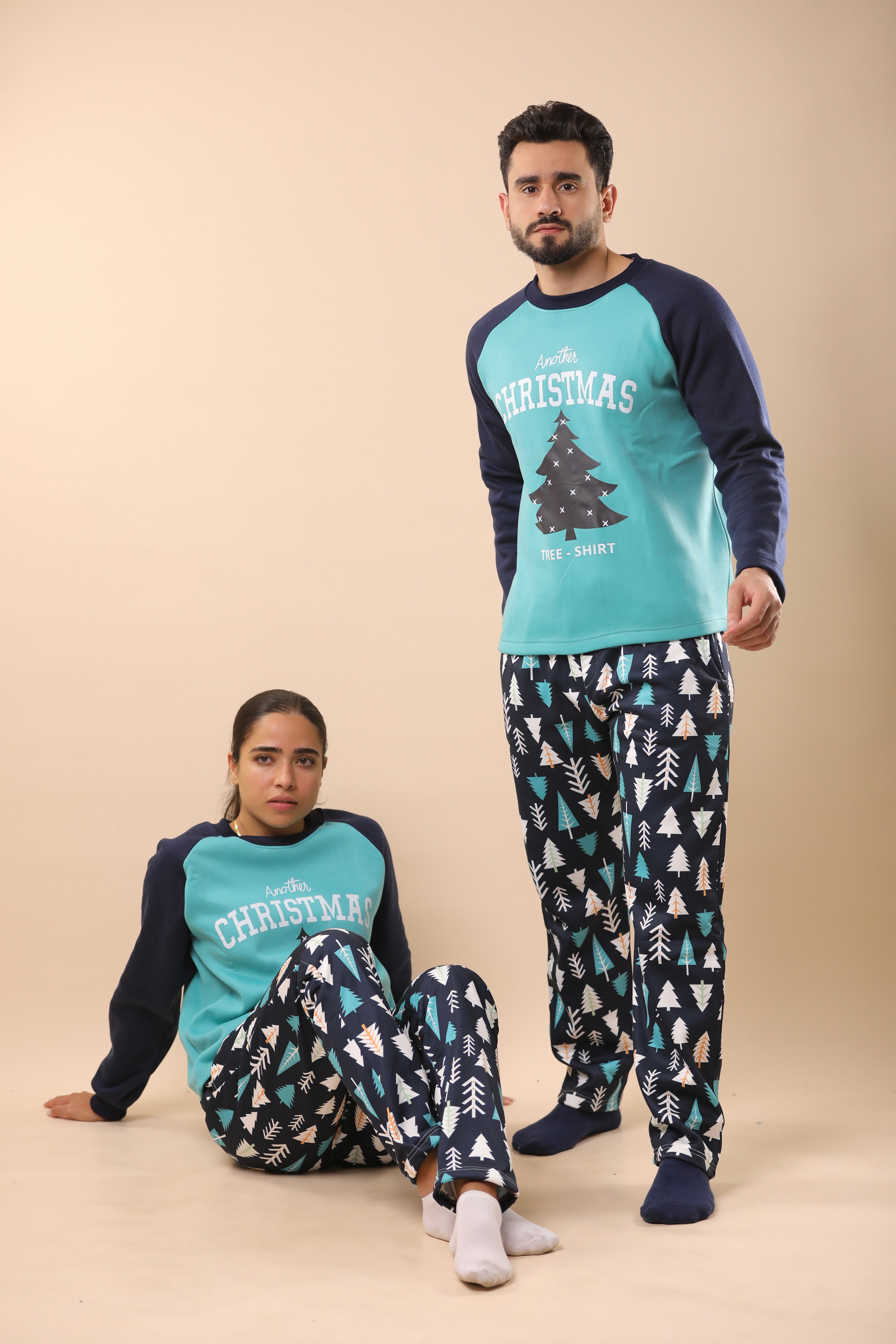 Christmas Tree Printed PJs