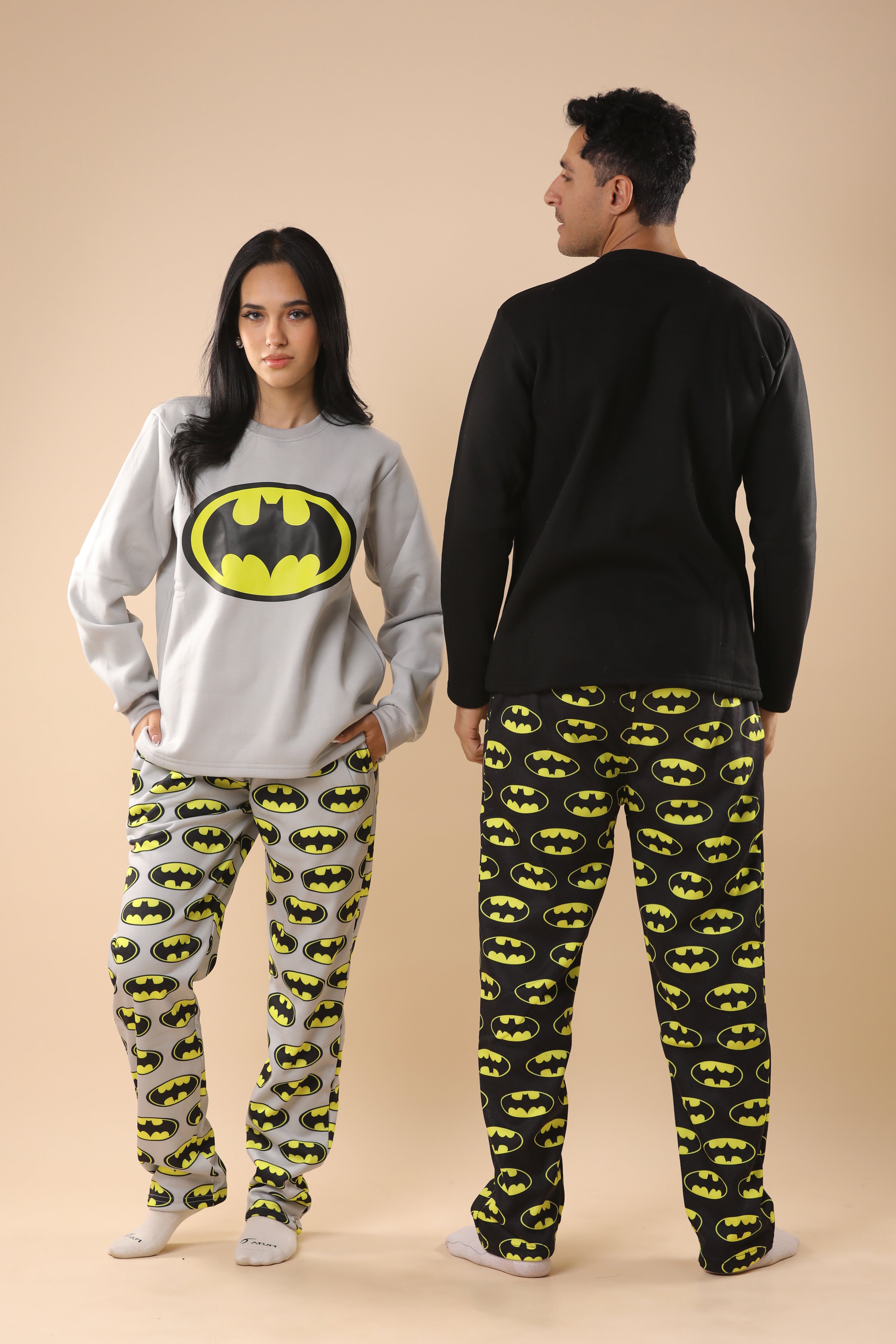 Batman Printed PJs Couple Set