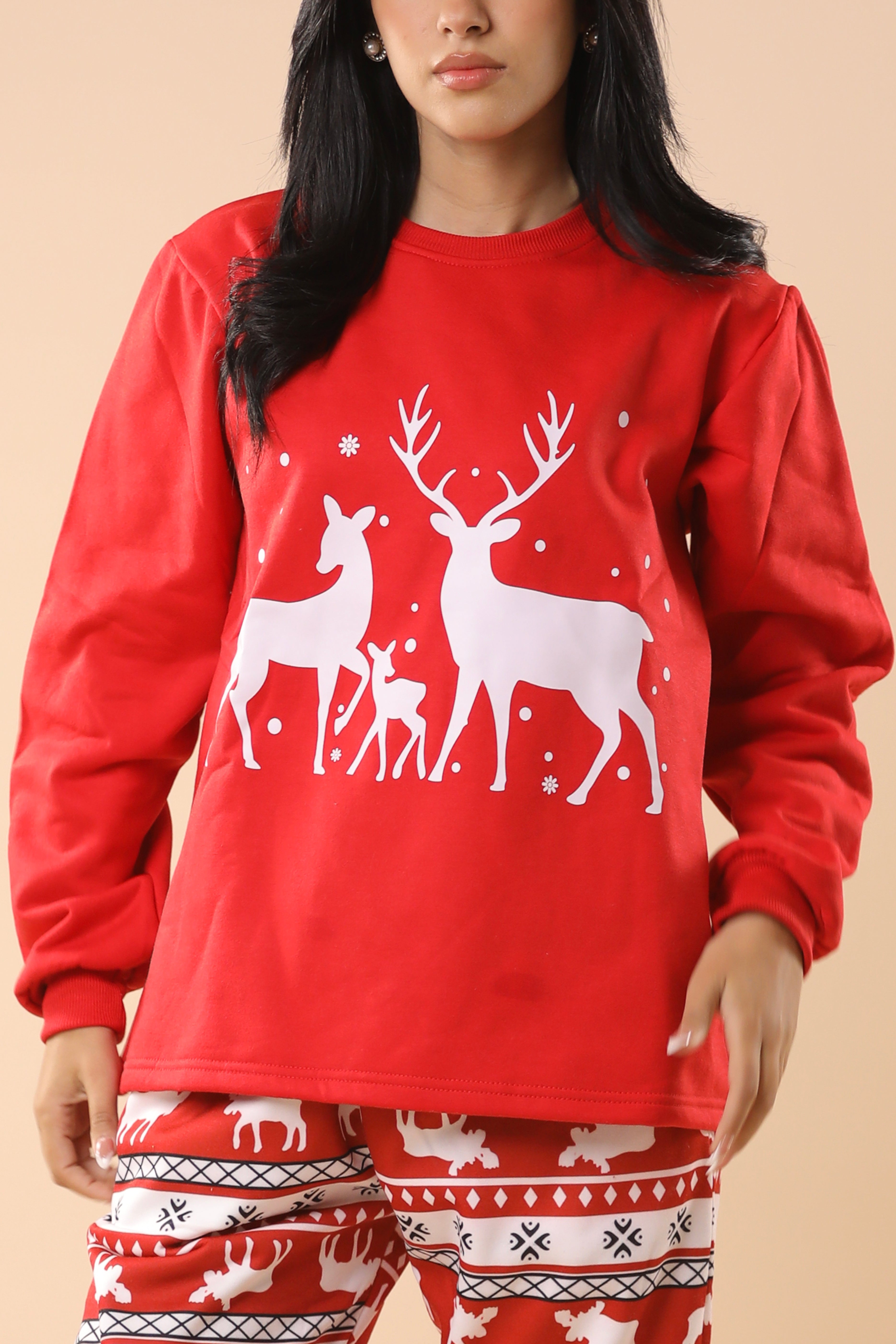 Christmas Reindeer Printed PJs