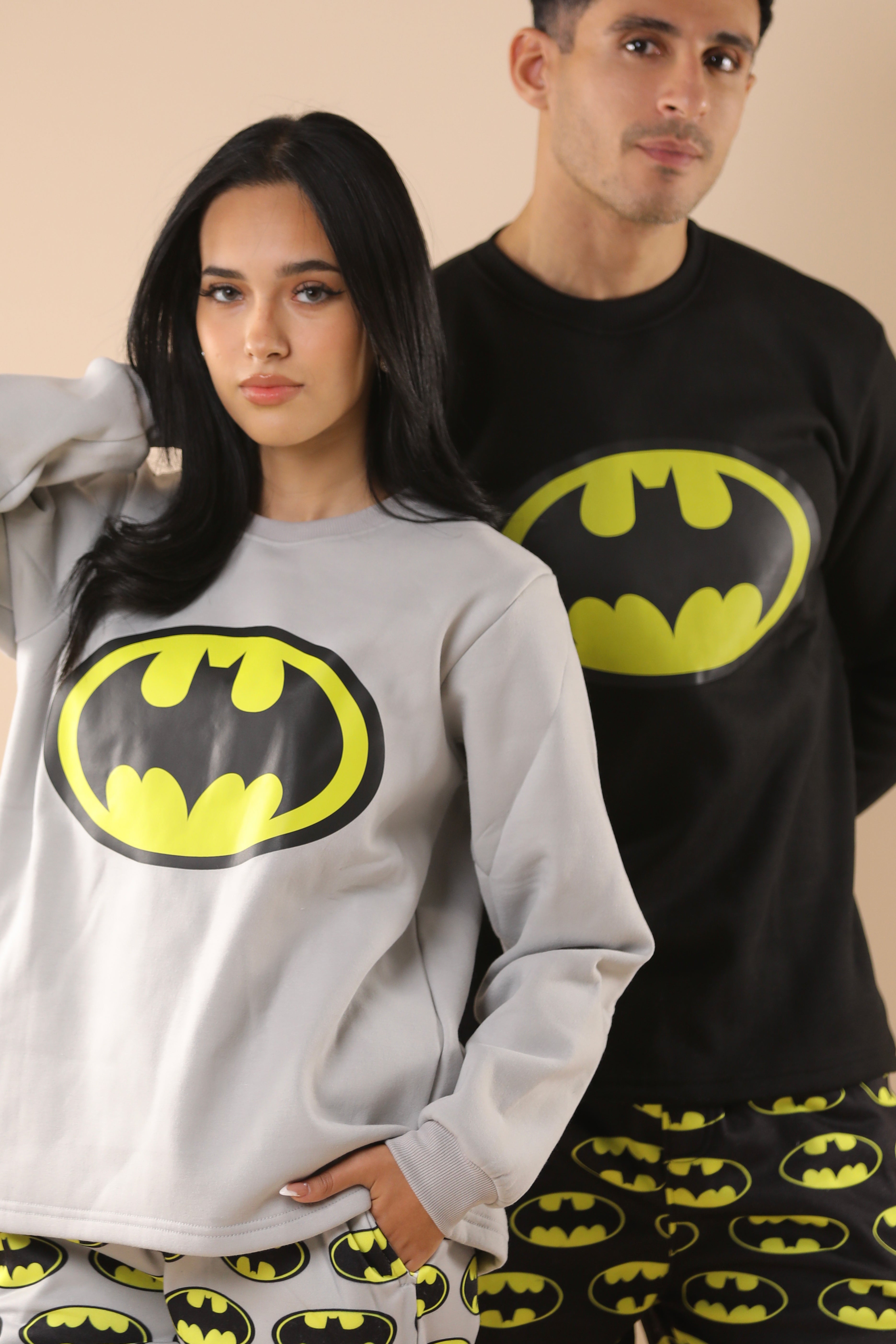 Batman Printed PJs Couple Set