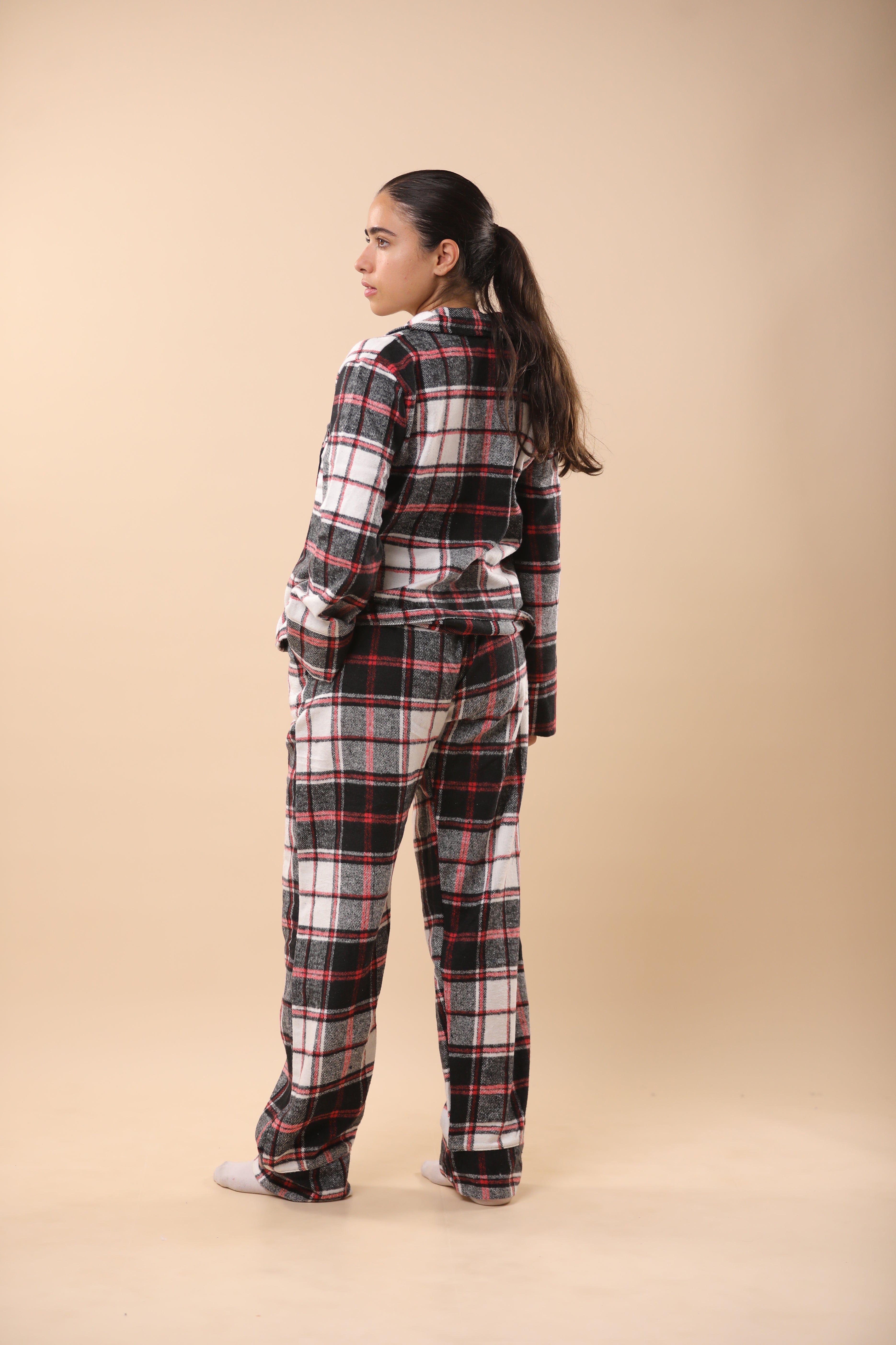 Christmas Red & Black Plaid PJs 4